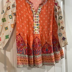 John Mark Multicolor Bohemian Blouse